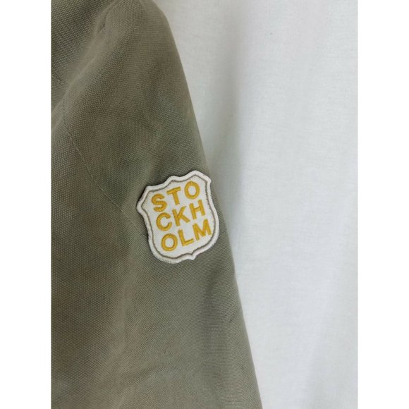 Marc O'Polo Campus Stockholm Patch Canvas Quilted Bomber Jacket Mens M Gote Huss - Picture 6 of 12